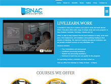 Tablet Screenshot of bnacedu.com
